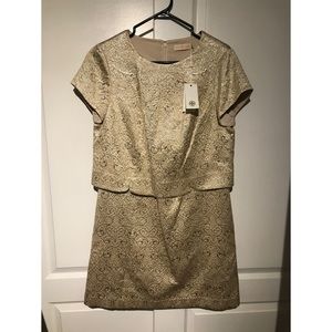 Tory Burch NWT gold dress